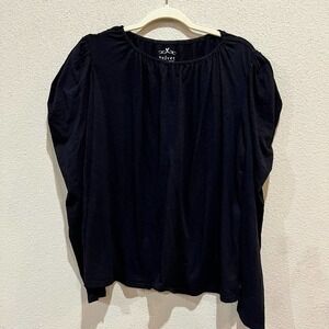 VELVET BY GRAHAM AND SPENCER WOMENS TOP BLACK SIZE 1X TRACIE‎ 05-EX